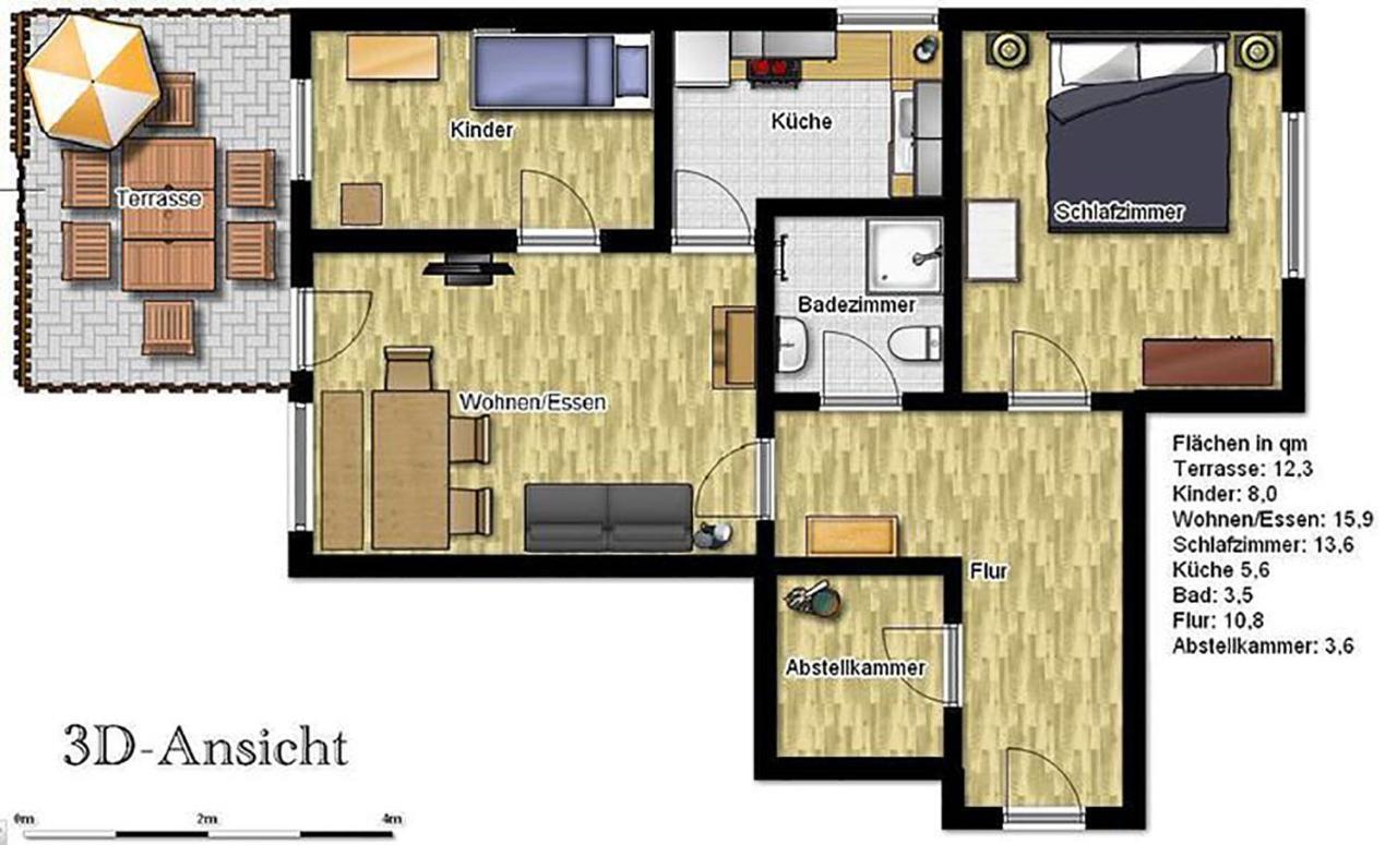 Ferienwohnung Bunte Kuh Wangerooge Zewnętrze zdjęcie